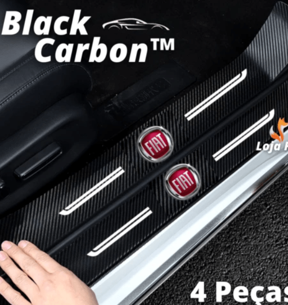 Soleira Adesiva de Fibra de Carbono para carros 
