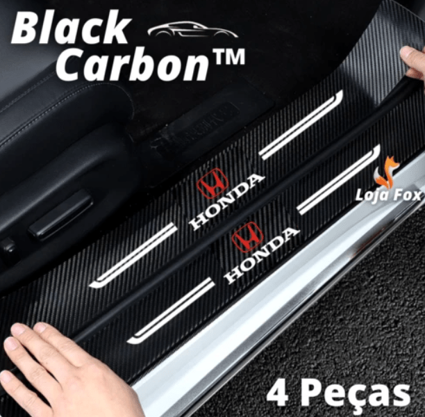 Soleira Adesiva de Fibra de Carbono para carros 