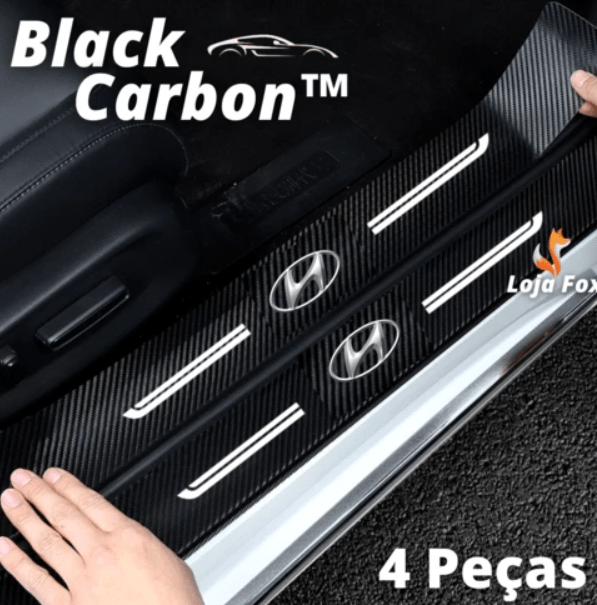 Soleira Adesiva de Fibra de Carbono para carros 