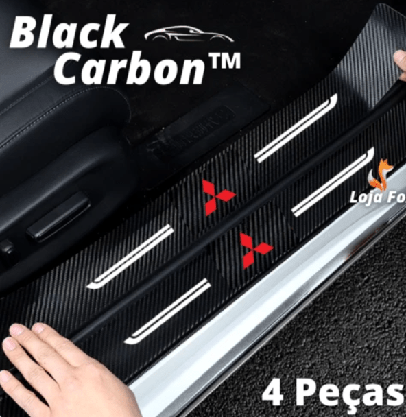 Soleira Adesiva de Fibra de Carbono para carros 