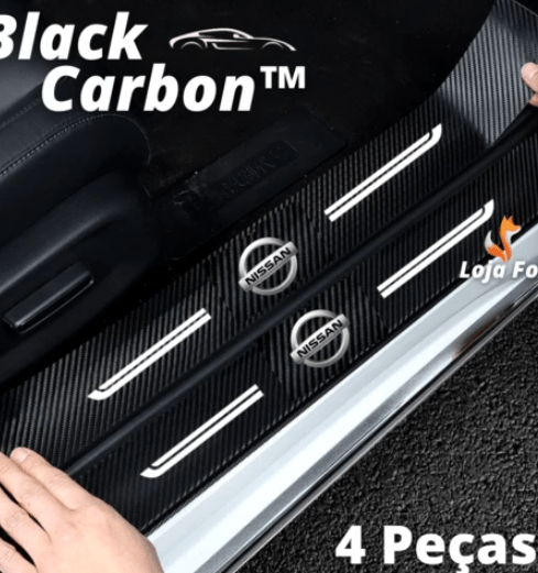 Soleira Adesiva de Fibra de Carbono para carros 