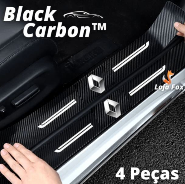Soleira Adesiva de Fibra de Carbono para carros 