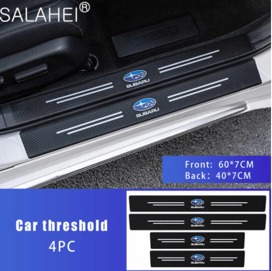 Soleira Adesiva de Fibra de Carbono para carros 