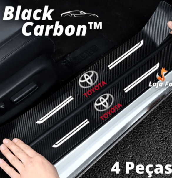 Soleira Adesiva de Fibra de Carbono para carros 