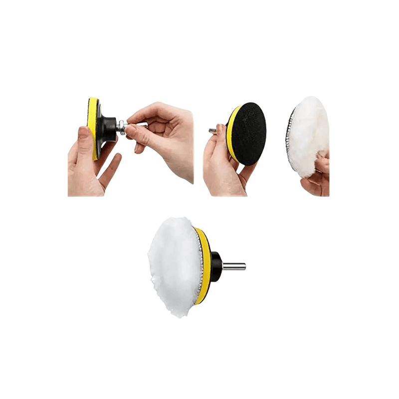 Kit de Discos de Polimento para Carro - 