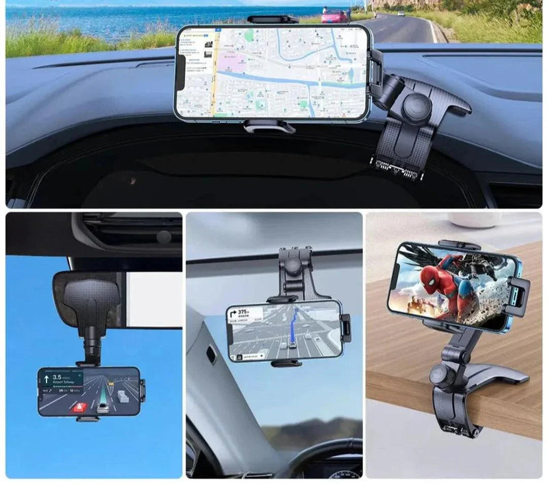 Porta Celular Rotativo para Carros y Mesas con Soporte Ajustável - 